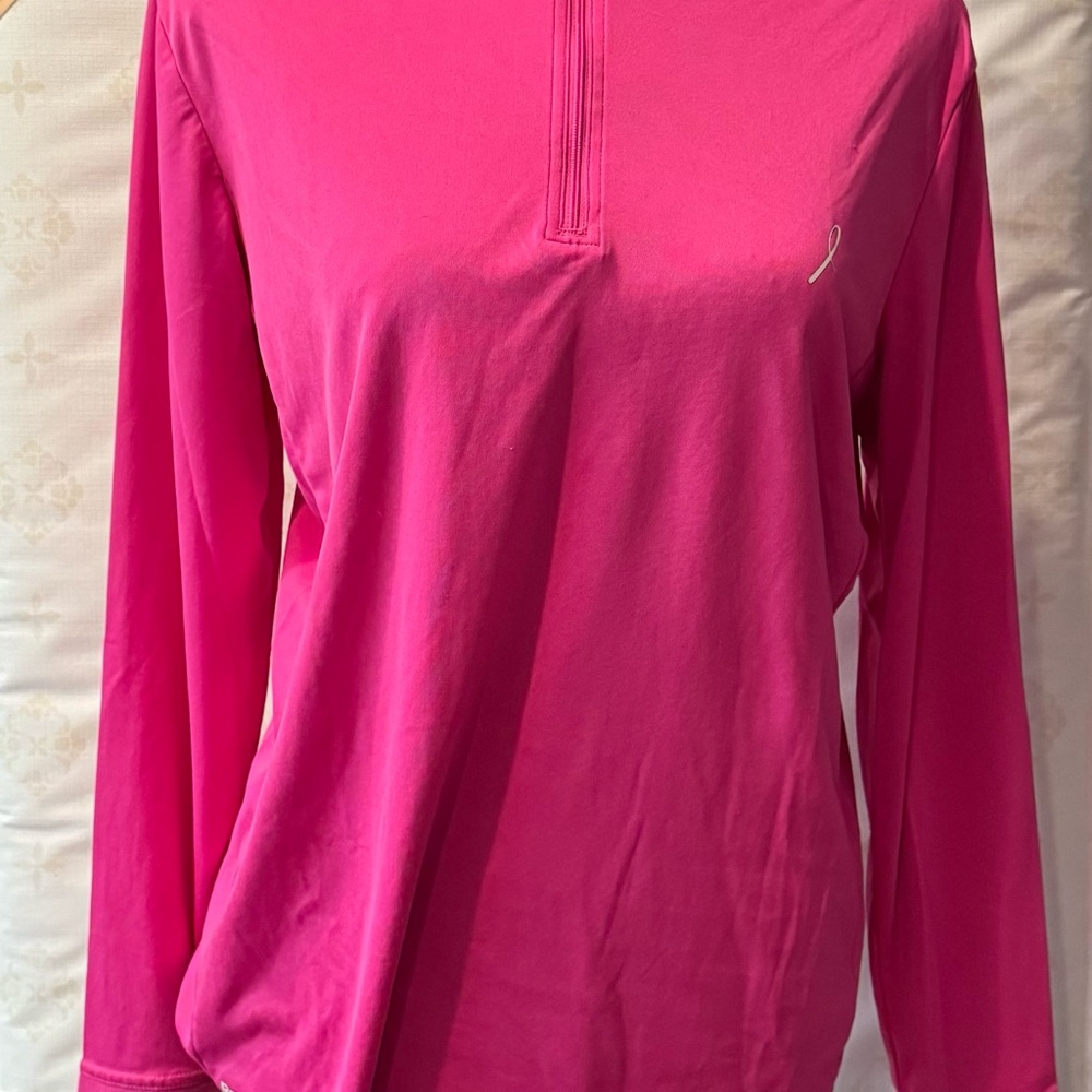 Reebok Pink Relaxed Polo Sweatshirt